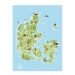 Danmarkskort til børn Børneplakat fra PRIK og STREG