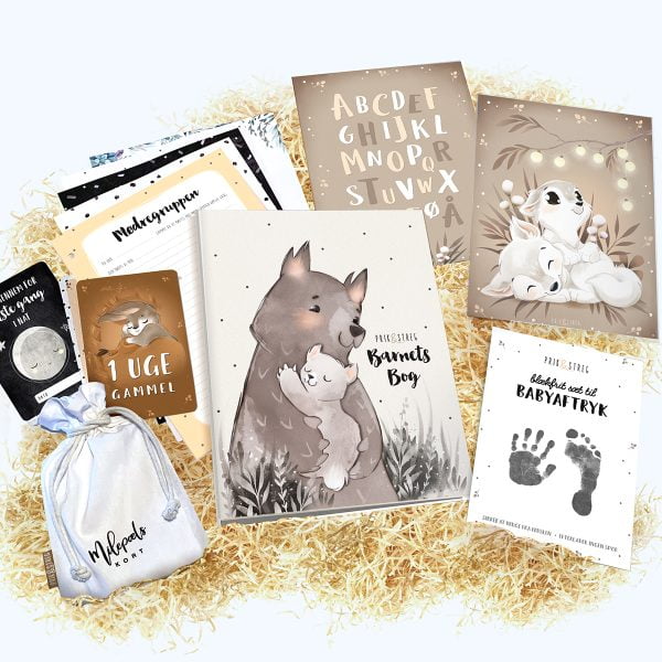 Barnets Bog Babypakke Bjørne fra PRIK & STREG