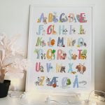 Alfabet Plakat med dyr