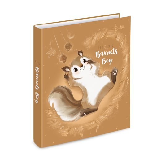Barnets bog egern i ringbind fra PRIK og STREG