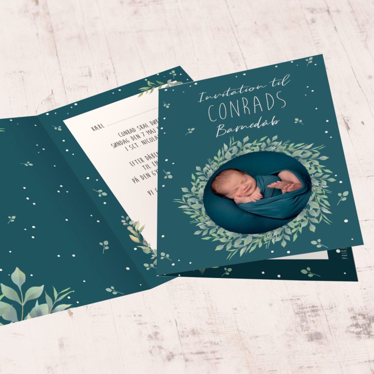 Invitation Ocean Leaf fra PRIK & STREG