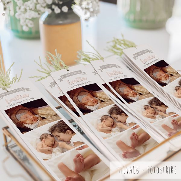 tilvalg fotostribe til dåbsinvitation