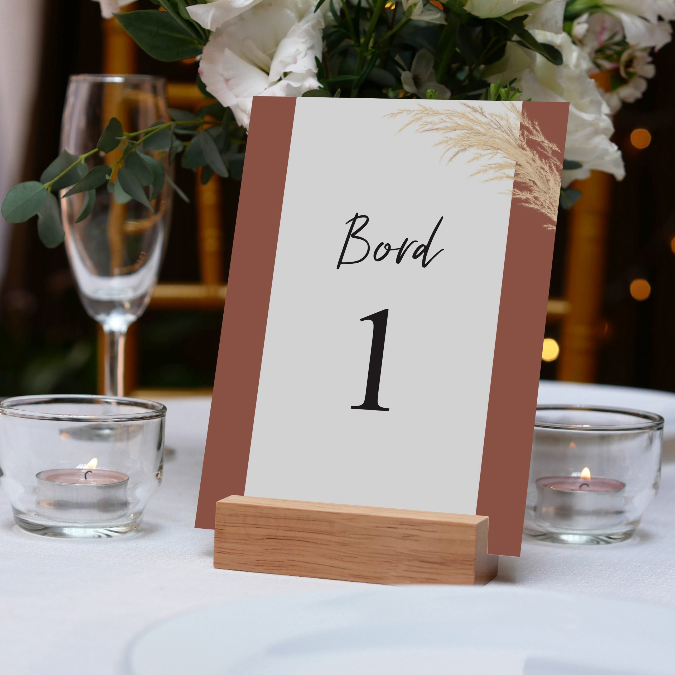Bordnummer til bryllup