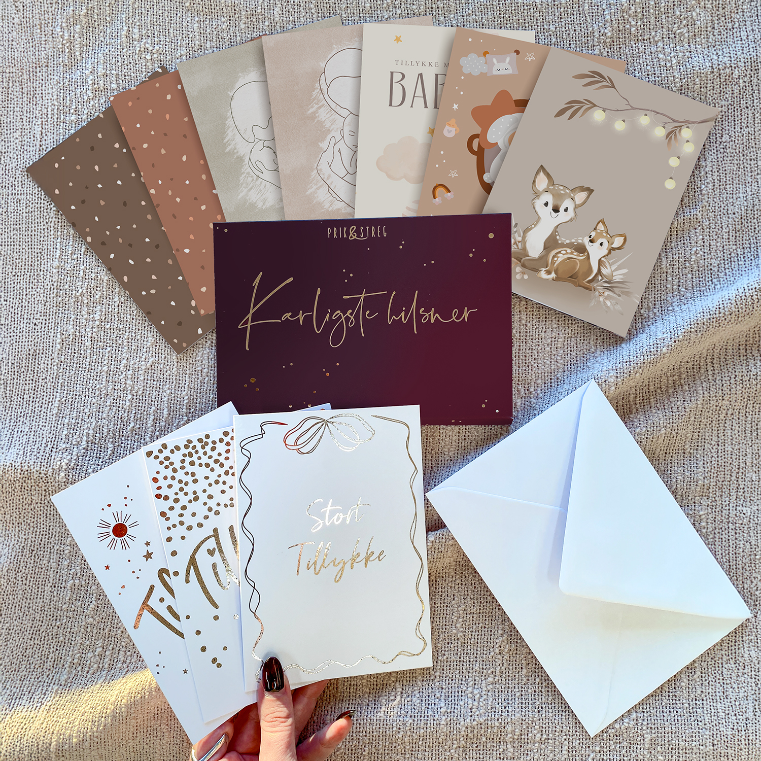 Kærligste Hilsner no. 02 | Lykønskningskort 10 stk