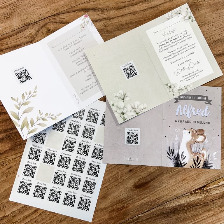 QR kode til invitationer