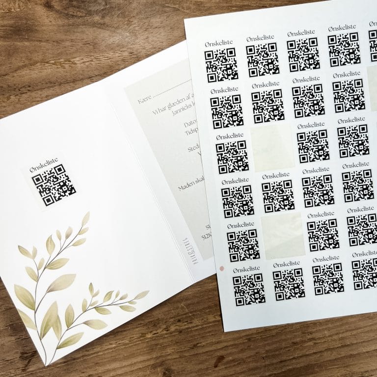 QR kode til invitationer