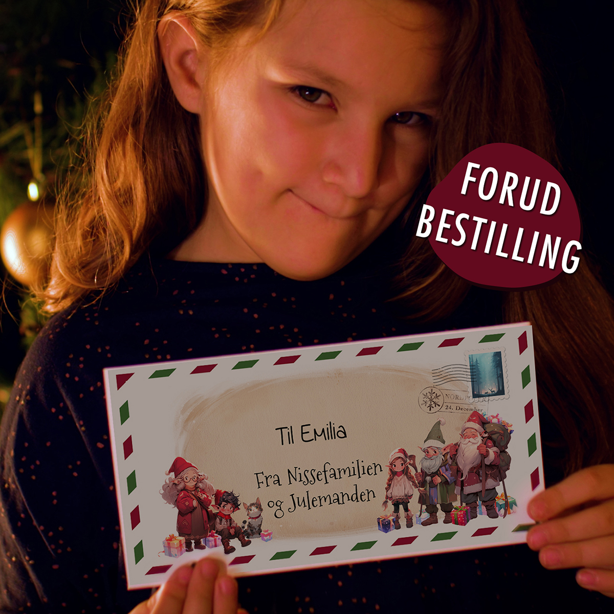 Nissebreve | Nissefamilien i Zoo | 24 trykte breve i kuvert