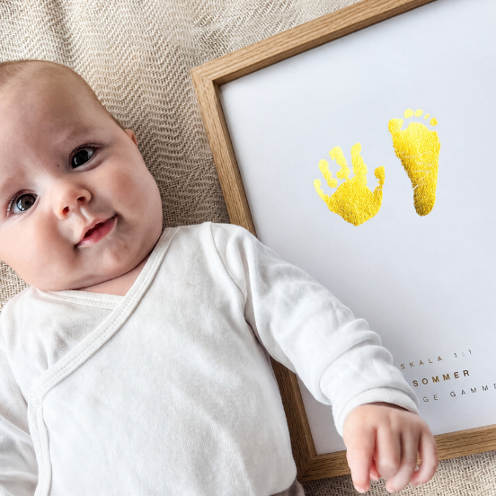 Babyaftryk Plakat | Guld