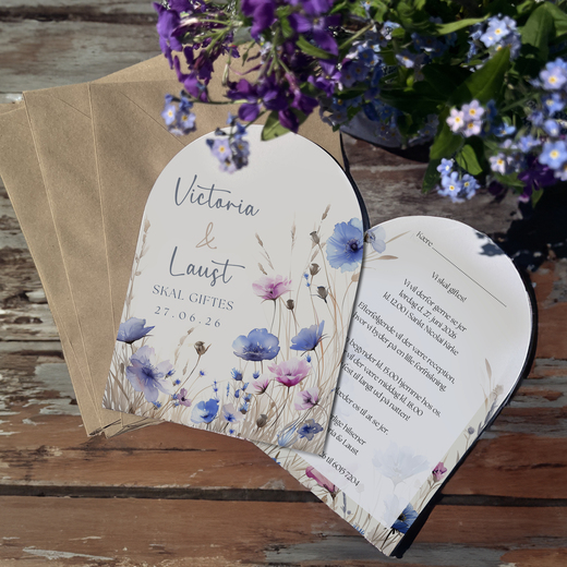 Bryllupsinvitationer | Rund bue | Midsummer