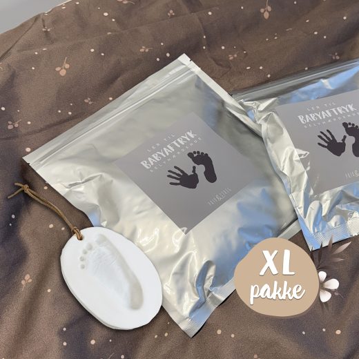 XL pakke selvhærdende papirler til babyaftryk