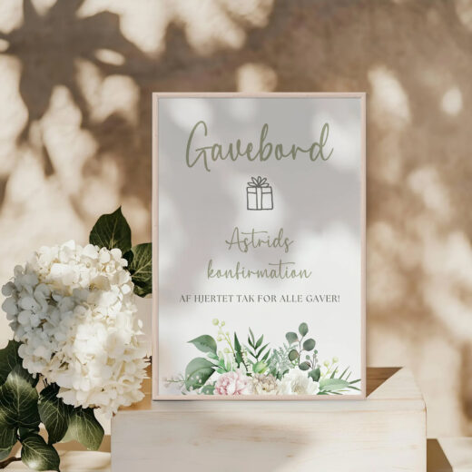 Design-selv skilt A4 | Dreamy White