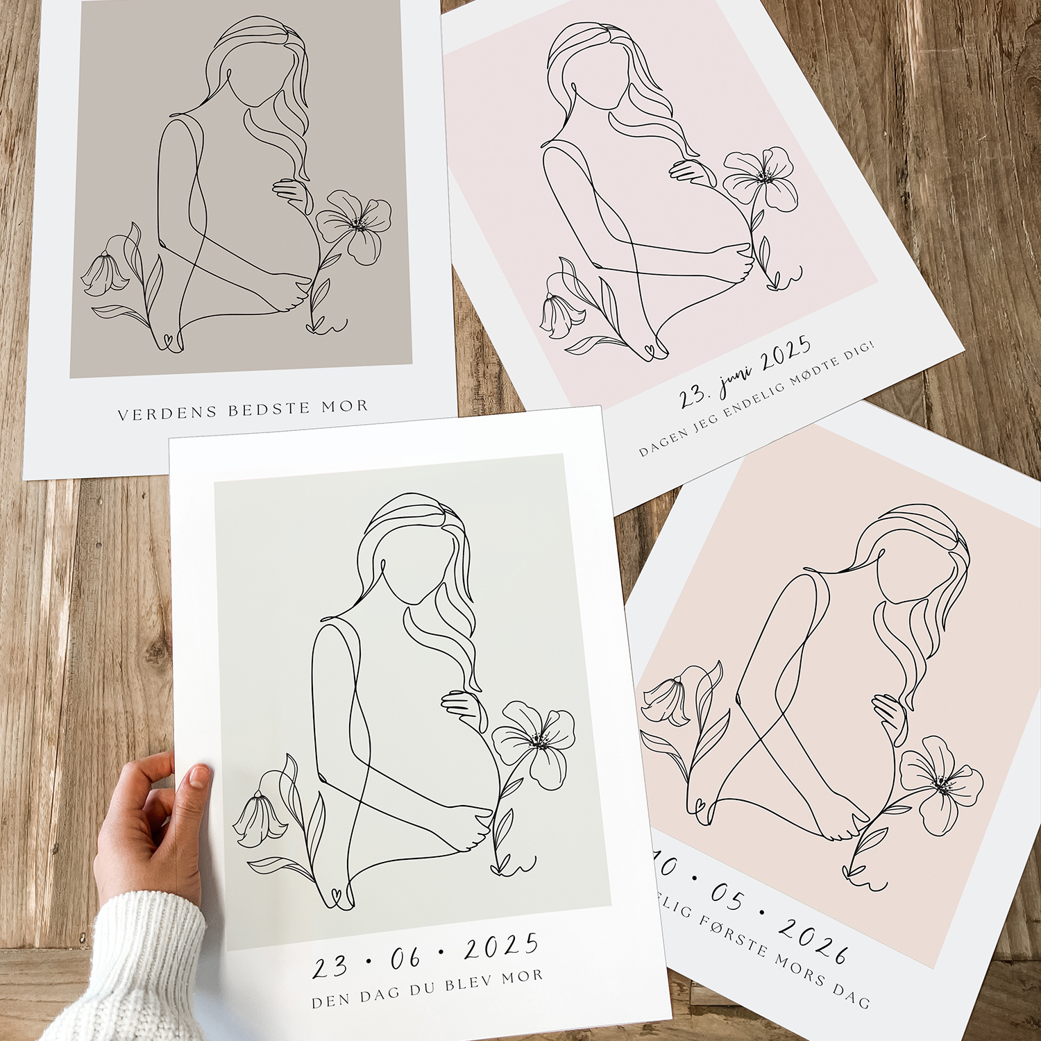 Mors dag plakat | Gravid | Personlig tekst