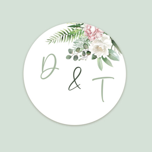 Runde klistermærker | Dreamy White