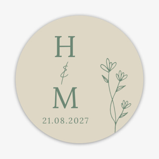 Runde klistermærker | Sage Green