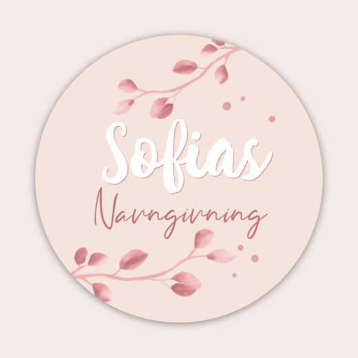 Runde klistermærker | Calm Pink