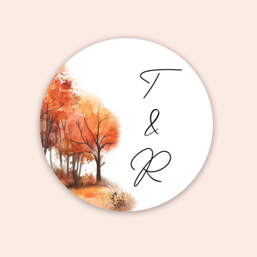 Runde klistermærker | Autumn Forest