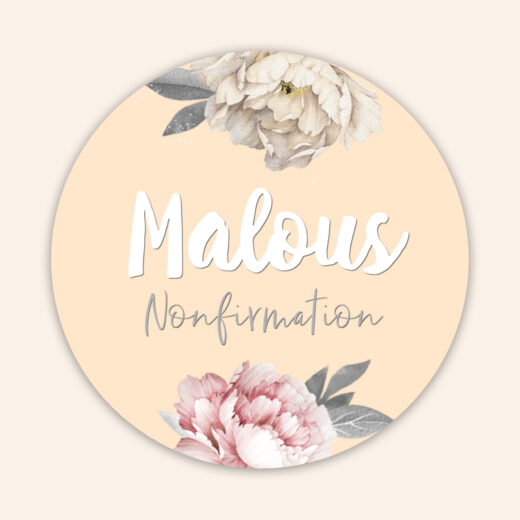 Runde klistermærker | Peonies
