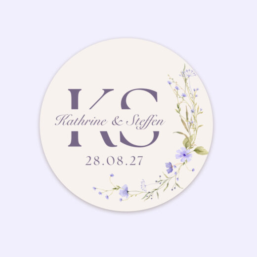 Runde klistermærker | Lilac Garden