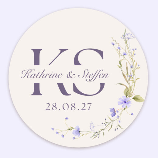 Runde klistermærker | Lilac Garden