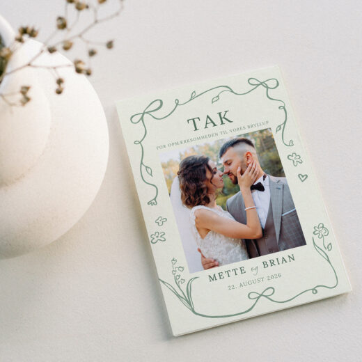 Takkekort bryllup | Sage
